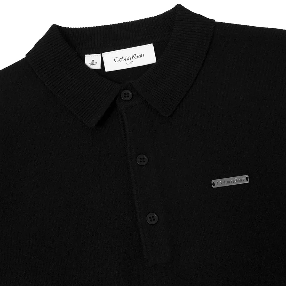 Calvin Klein Stanton Polo Sweater - Black - Image 3