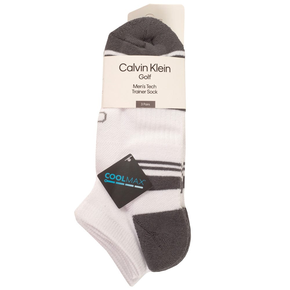Calvin Klein Tech Trainer Sock (3 Pack) - White/Grey OSFM - Image 3