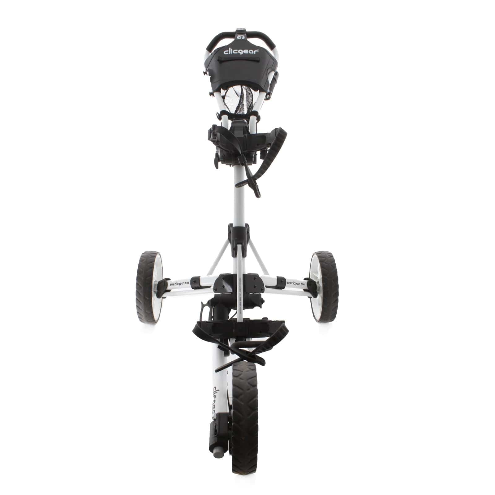 Clicgear 4 3-Wheel Push/Pull Trolley - Black/White - Image 2