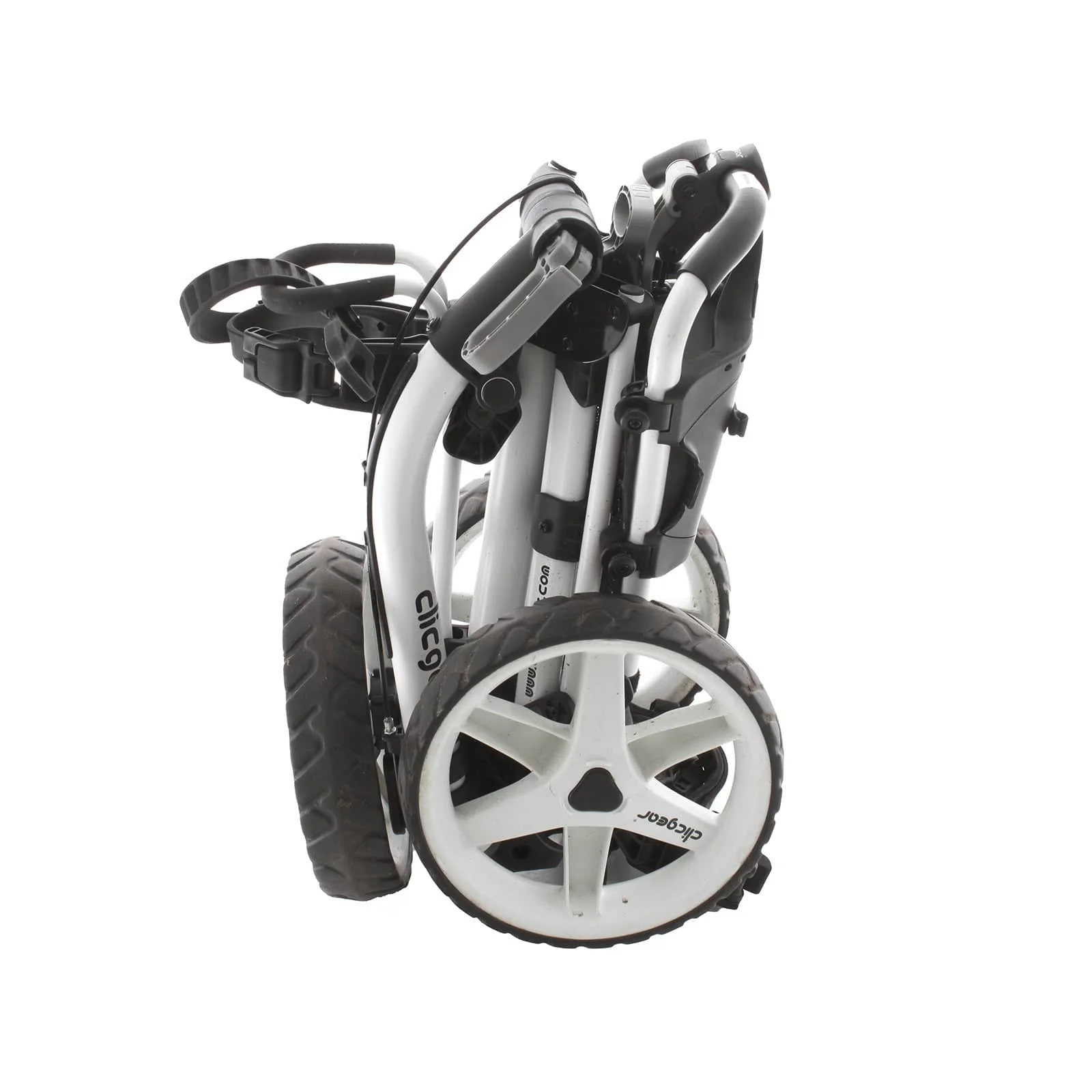 Clicgear 4 3-Wheel Push/Pull Trolley - Black/White - Image 5