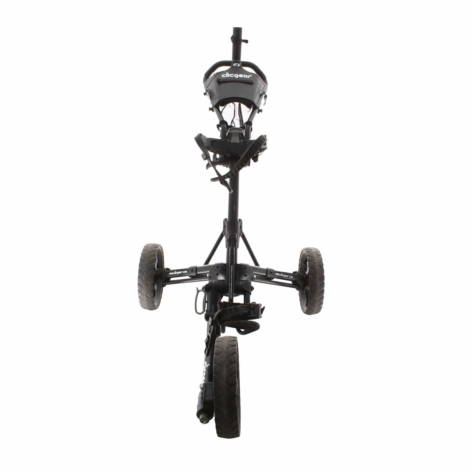 Clicgear 4 3-Wheel Push/Pull Trolley - Black/White - Image 2