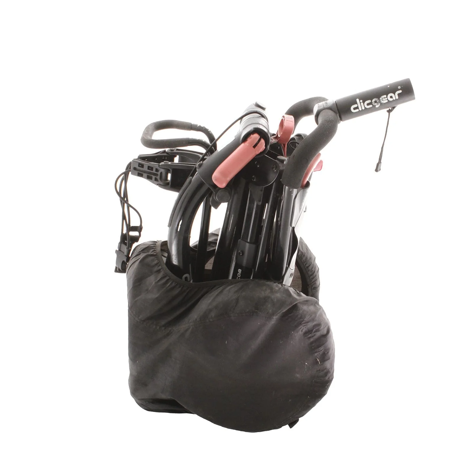 Clicgear Cart 3-Wheel Push/Pull Trolley - Black/Red - Image 6