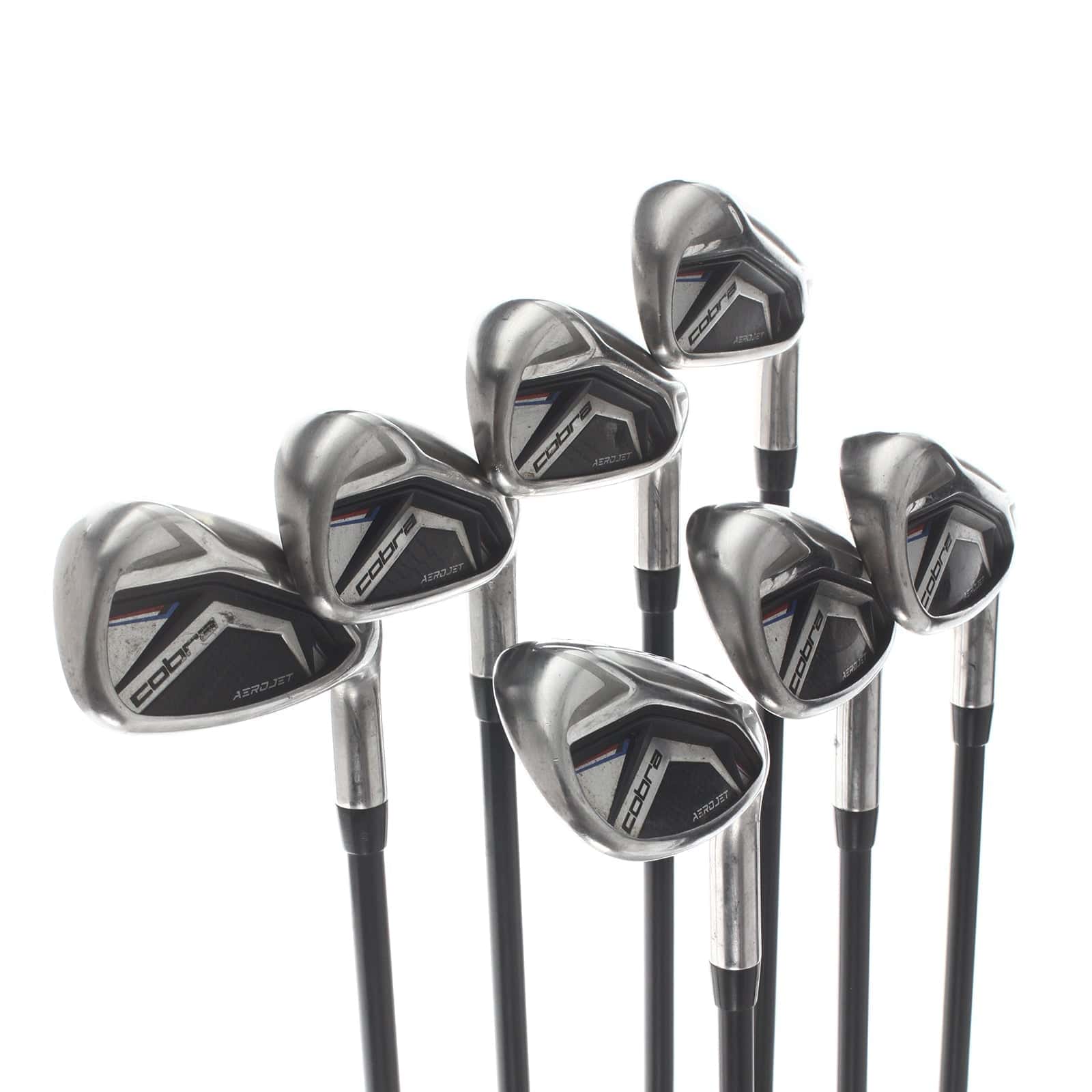 Cobra Aerojet Graphite Mens Right Hand Irons 5-SW Regular - KBS PGI 75 - Image 2