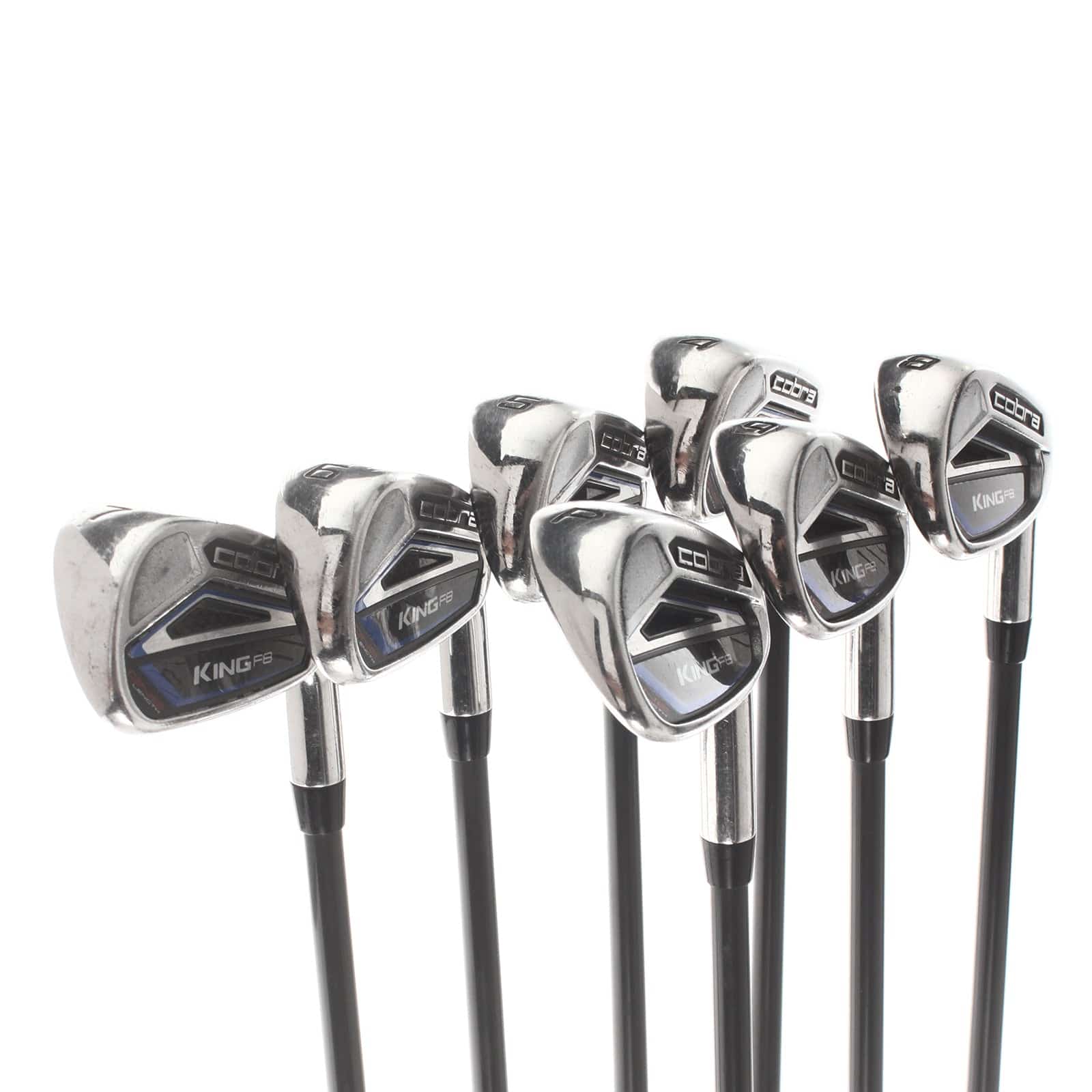 Cobra King F8 One Length Graphite Mens Right Hand Irons 4-PW Regular - Fujikura 6R - Image 2