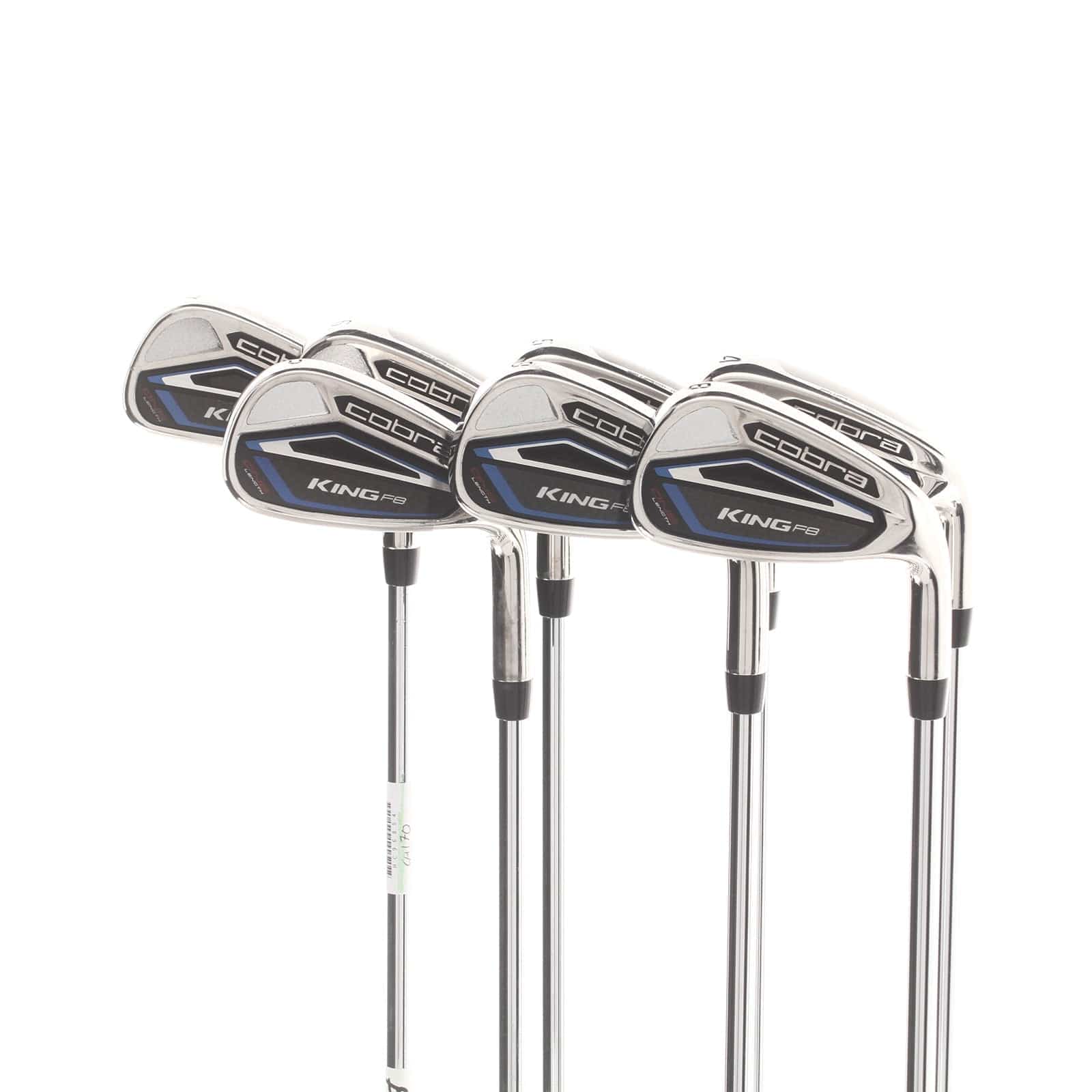 Cobra King F8 ONE Length Steel Mens Right Hand Irons 4-PW Regular - True Temper
