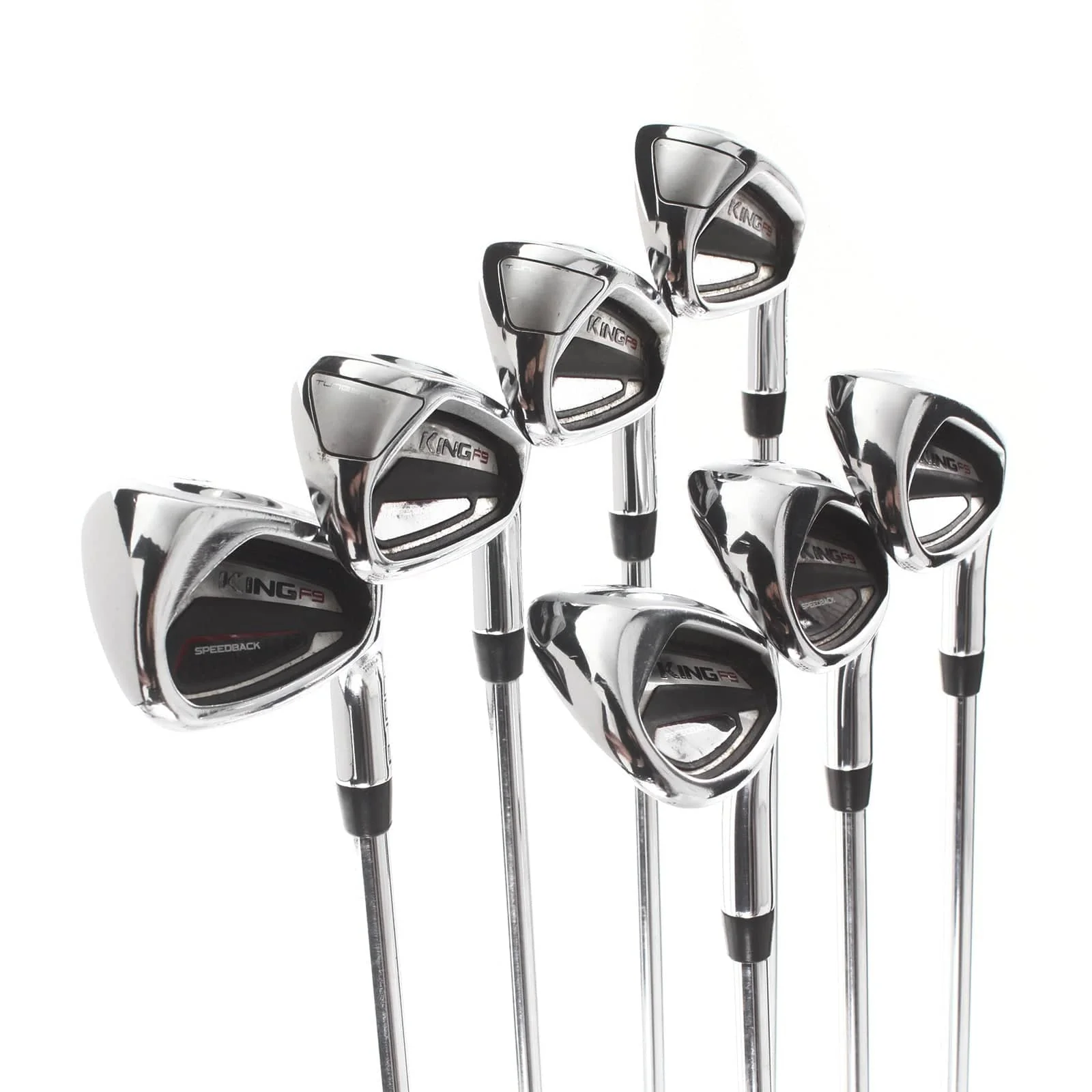 Cobra King F9 Steel Mens Right Hand Irons 5-SW Regular - KBS Tour 90 - Image 2
