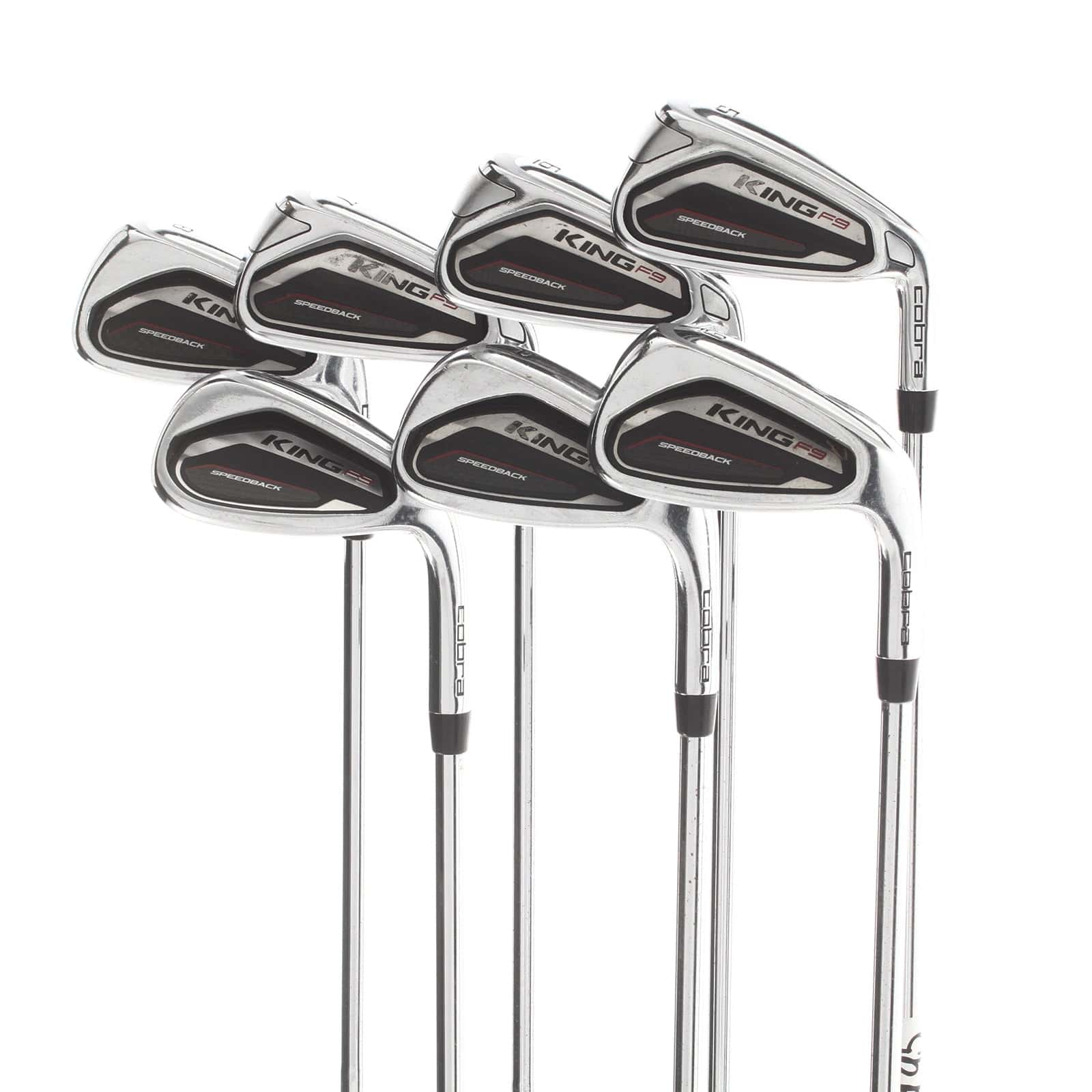 Cobra King F9 Steel Mens Right Hand Irons 5-SW Regular - KBS Tour 90