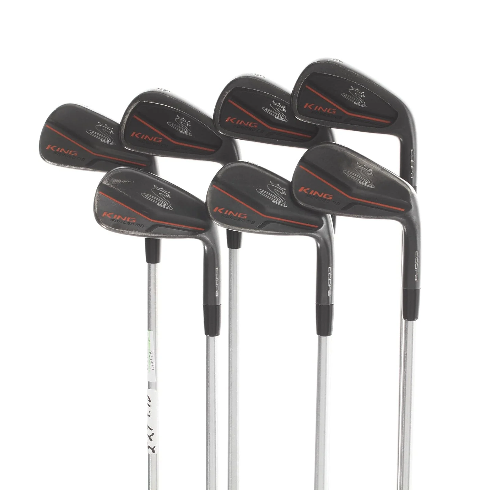 Cobra King Forged MB Black Steel Mens Right Hand Irons 4-PW Stiff - KBS Tour C-Taper 120