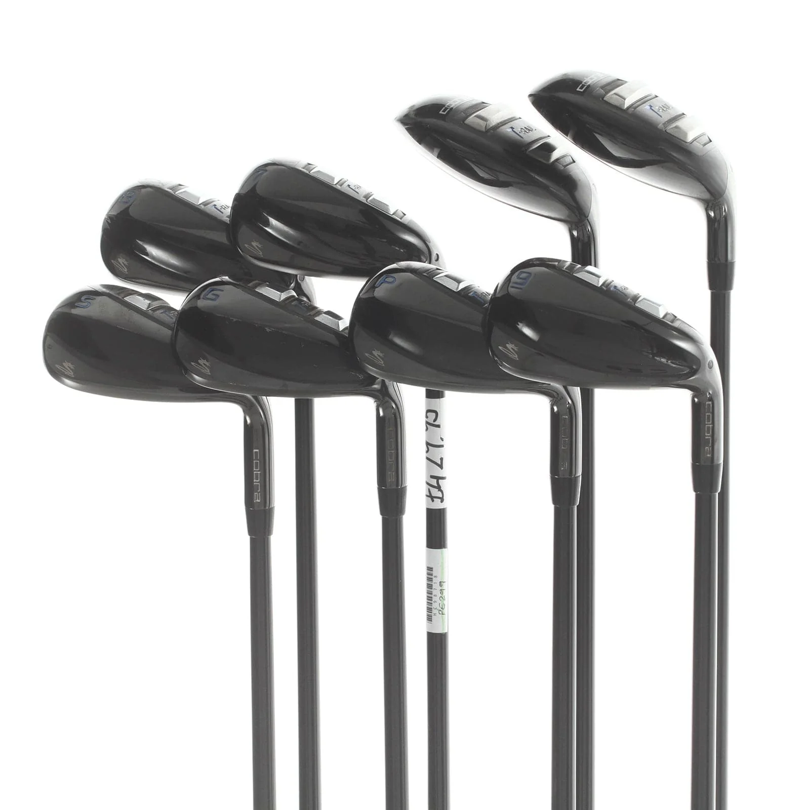 Cobra King T-Rail Graphite Mens Right Hand Irons 5-GW+SW Lite - Cobra Ultralite 45
