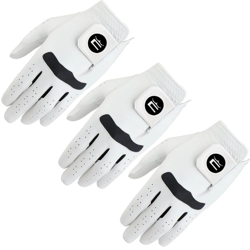 Cobra Pur Tech Golf Glove - White - 3 Pack '26