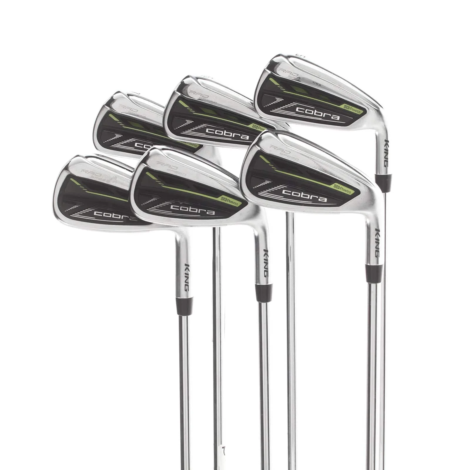 Cobra Radspeed Steel Mens Right Hand Irons 5-PW Regular - KBS Tour 90
