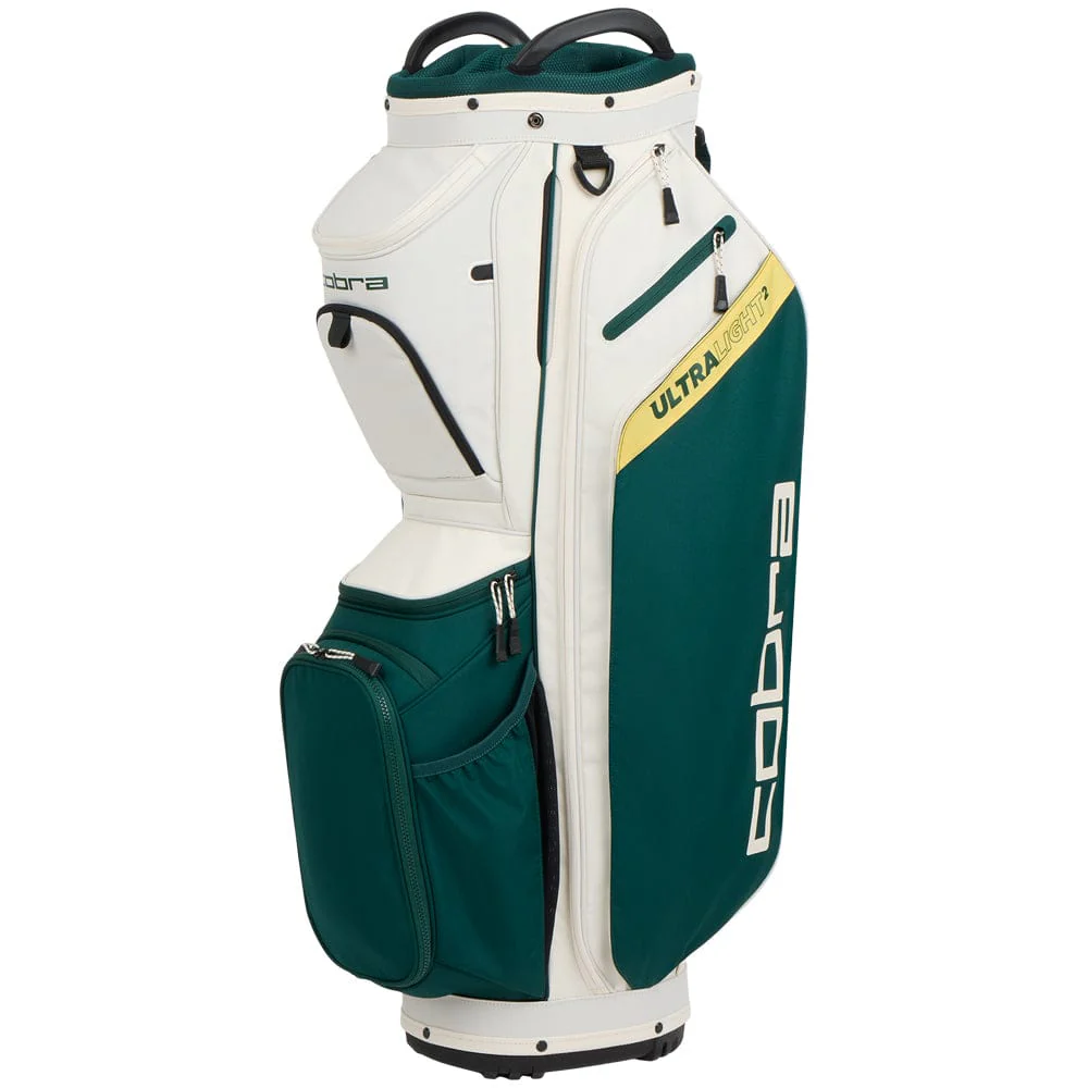 Cobra Ultralight 2 Cart Bag - Sugared Almond/Dark Myrtle/Sunny Yellow