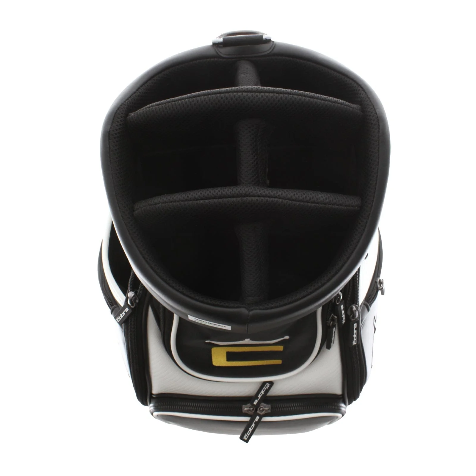 Cobra Vessel Cart Bag - White/Black/Yellow - Image 2