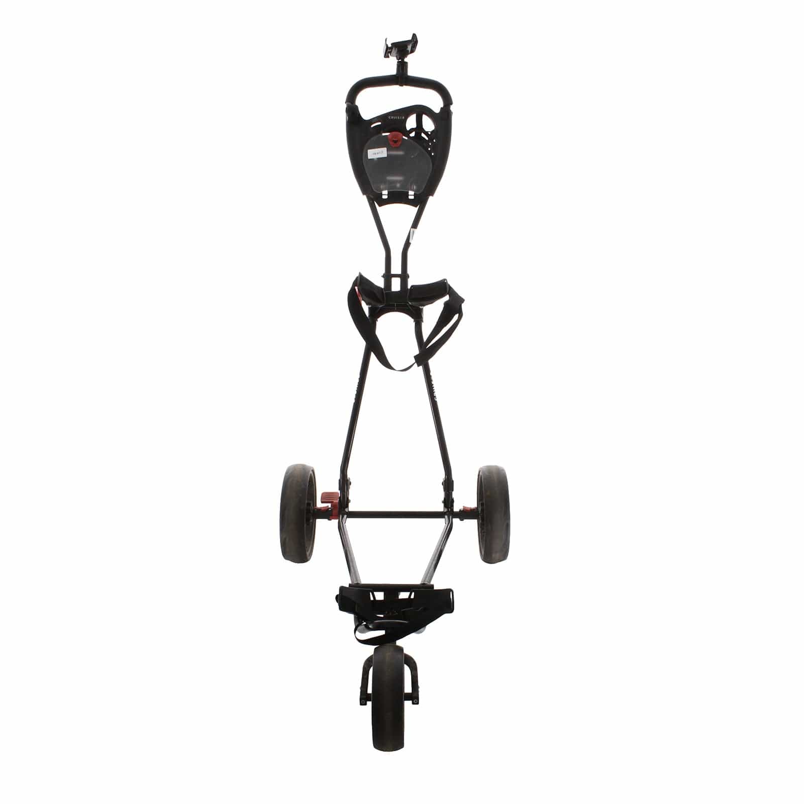 Cruiser 3-Wheel Push/Pull Trolley - Black/Red - Image 2