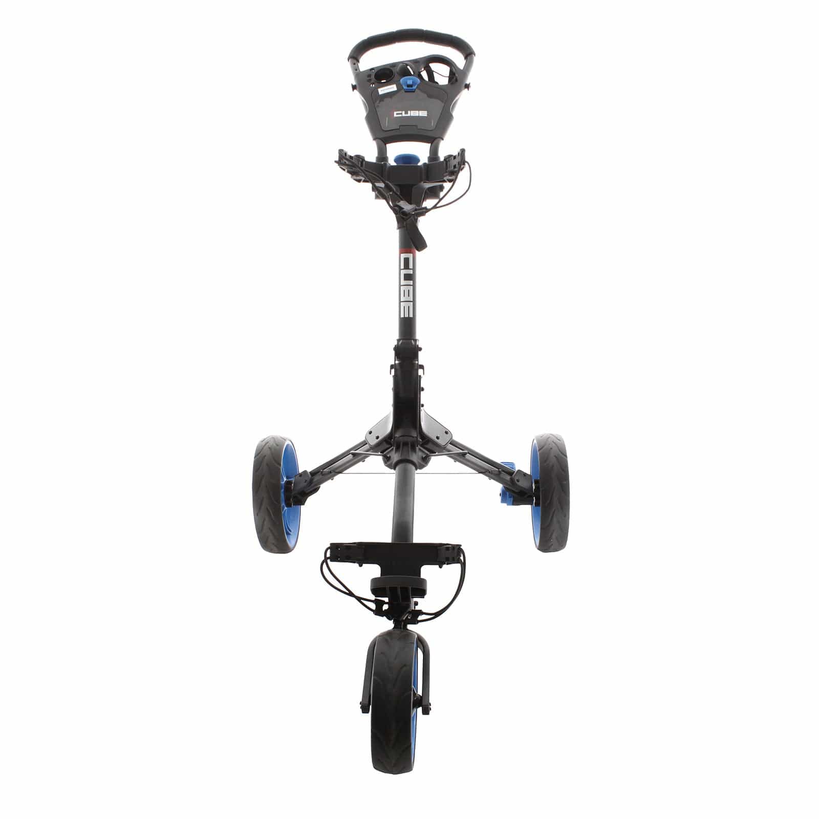 Cube 3 3-Wheel Push/Pull Trolley - Black/Blue - Image 2