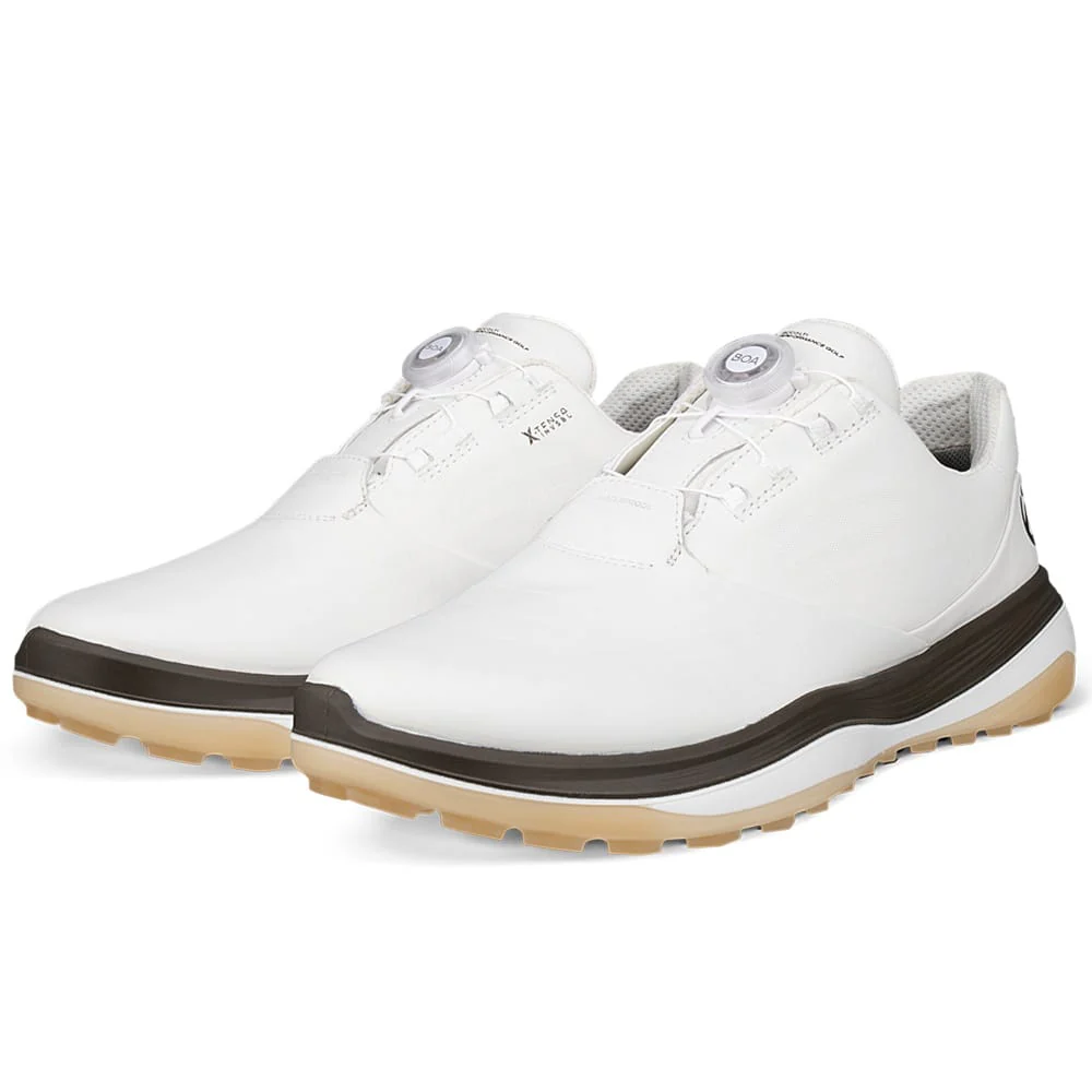 ECCO LT1 Boa Spikeless Waterproof Shoes - White/Tarmac - Image 8