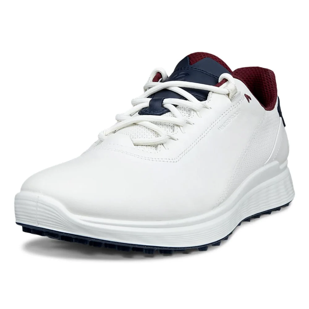 ECCO S-Casual Spikeless Waterproof Shoes - White/Marine - Image 4