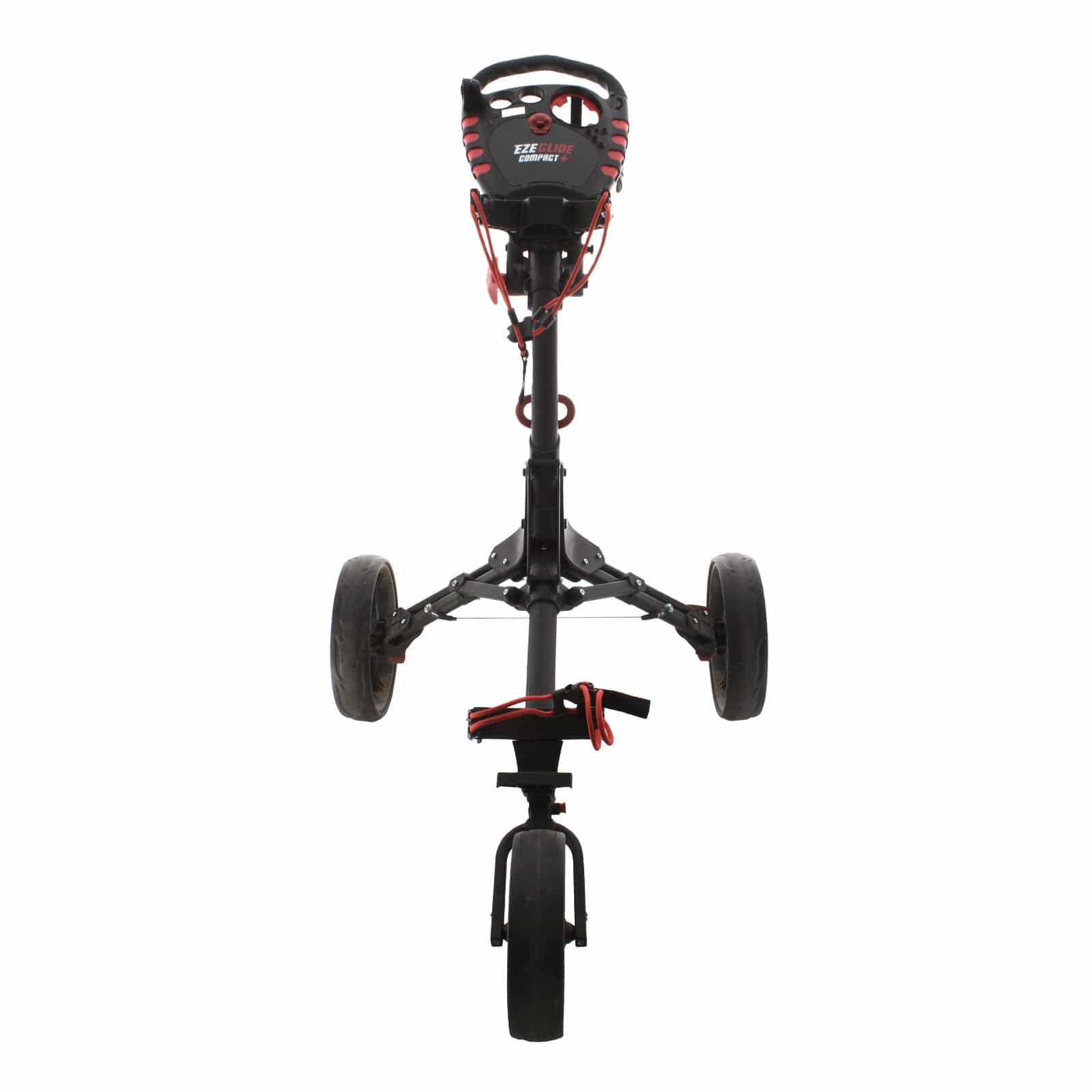 Eze Glide Compact Plus 3-Wheel Push/Pull Trolley - Black/Red - Image 2
