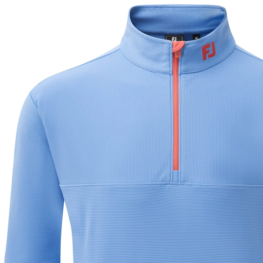 FootJoy Angled Ottoman Chillout 1/4 Zip Pullover - Coastal Blue - Image 3