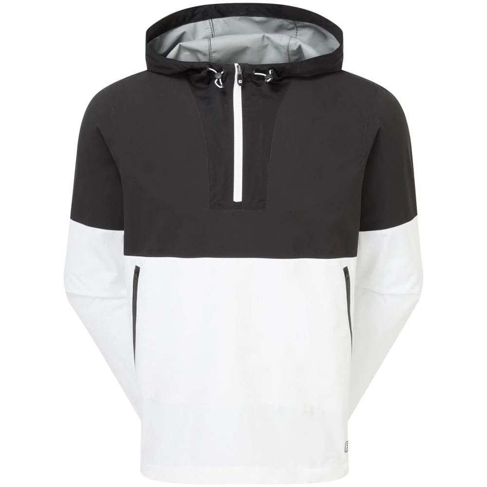 FootJoy Hydrolite X Waterproof Hoodie - Black/White