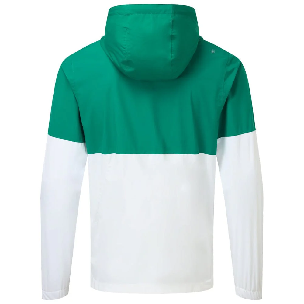 FootJoy Hydrolite X Waterproof Hoodie - Field Green/White - Image 2