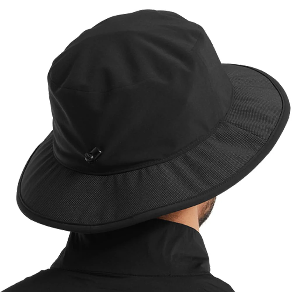 FootJoy Hydroseries Waterproof Bucket Hat - Black - Image 2