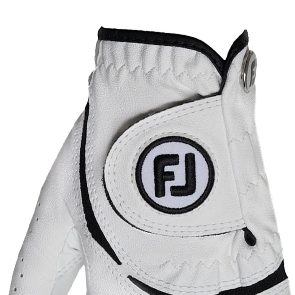 FootJoy Junior Golf Glove - White/Black - Image 3