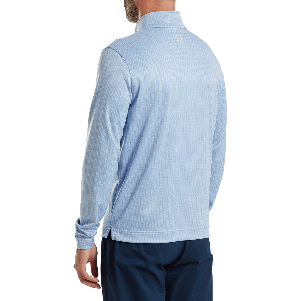 FootJoy Nautical Flag Tonal Chillout 1/4 Zip Pullover - Chambray - Image 4