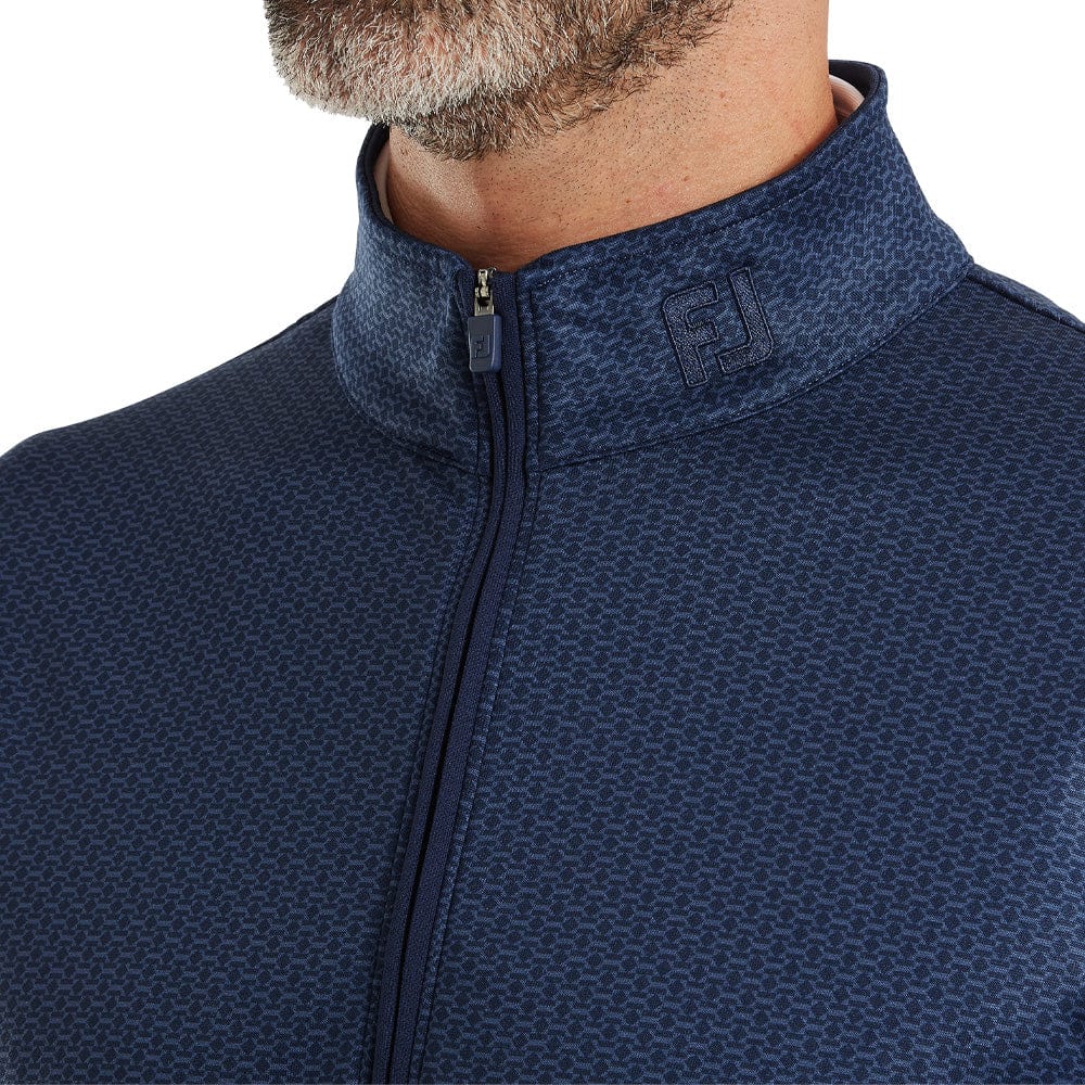 FootJoy Nautical Flag Tonal Chillout 1/4 Zip Pullover - Navy - Image 5