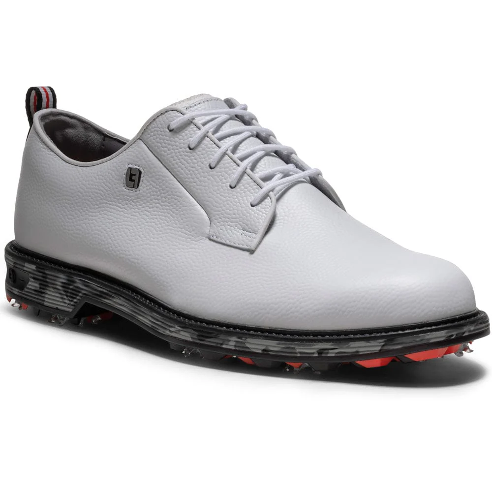 FootJoy Premiere Series Field Waterproof Spiked Shoes - White/Black/Red - Image 3