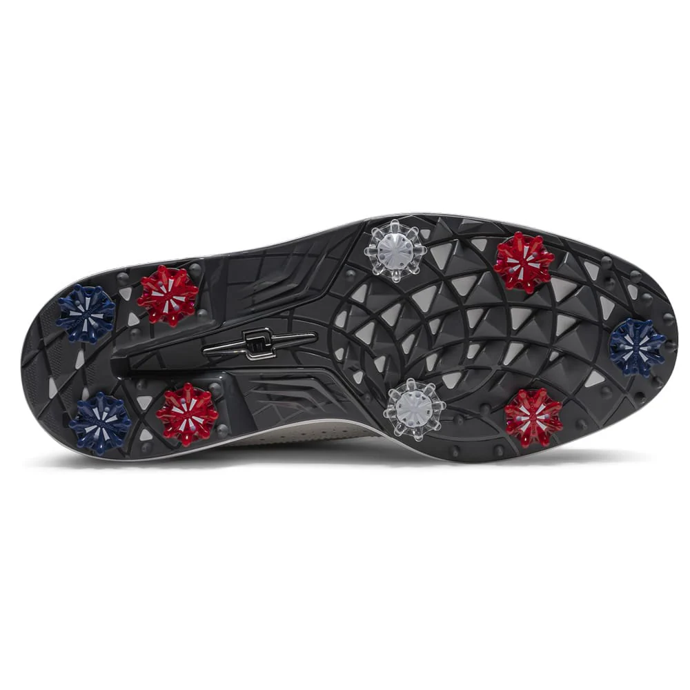 FootJoy Premiere Series Marquis Ltd Edition Waterproof Spiked Shoes - Mist/White - Image 3