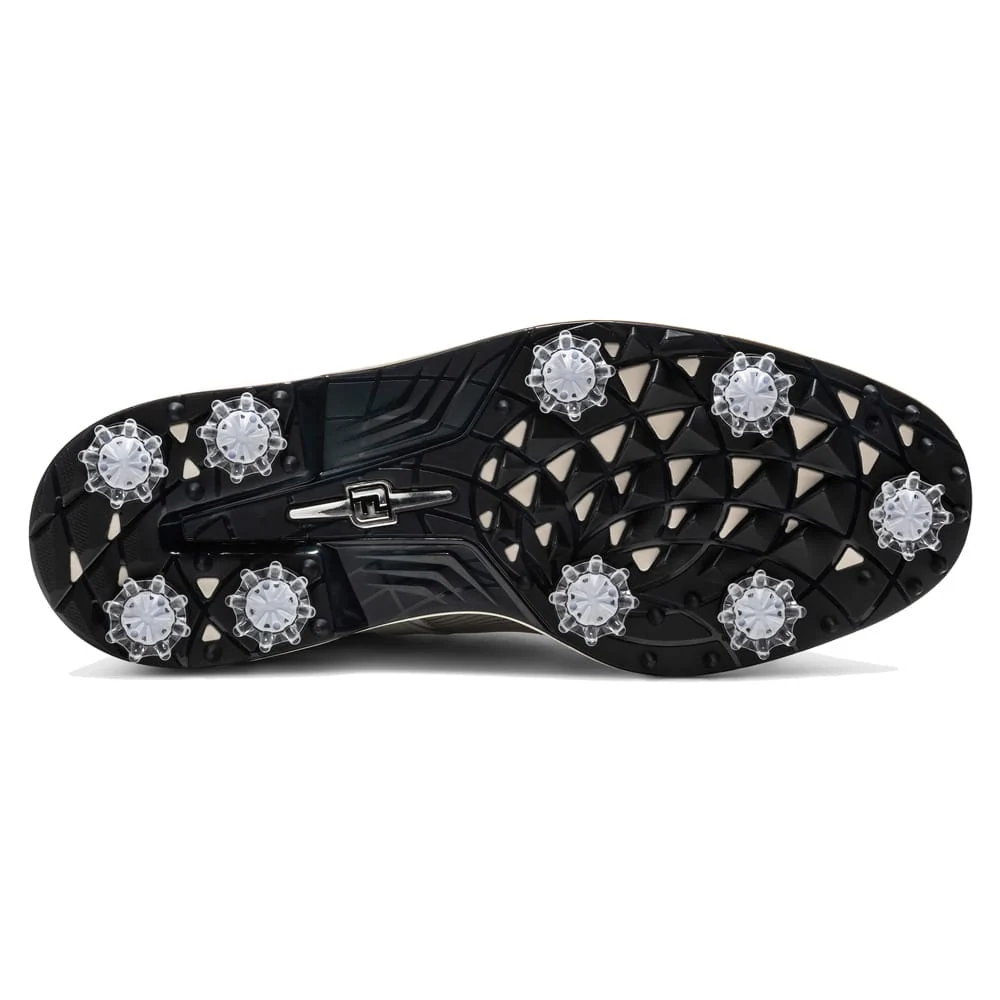 FootJoy Premiere Series Packard Waterproof Spiked Shoes - White/Grey/White - Image 2