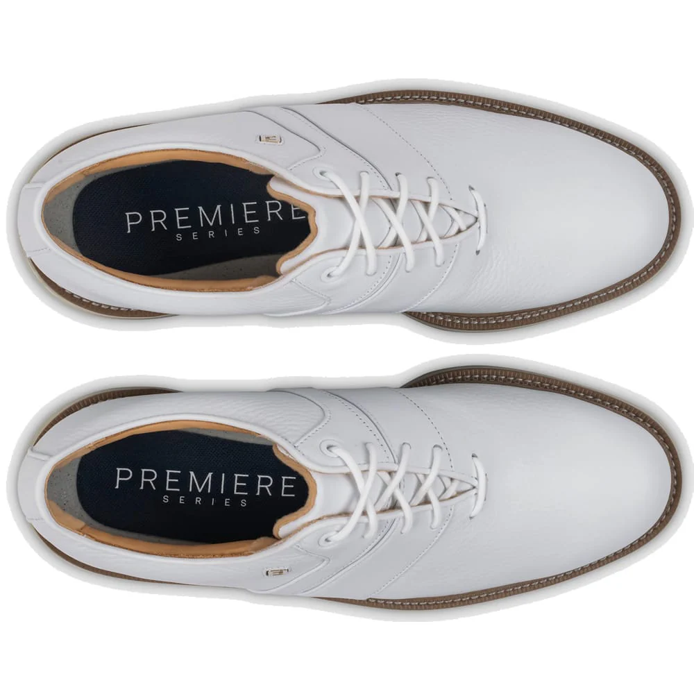 FootJoy Premiere Series Packard Waterproof Spiked Shoes - White/White - Image 3
