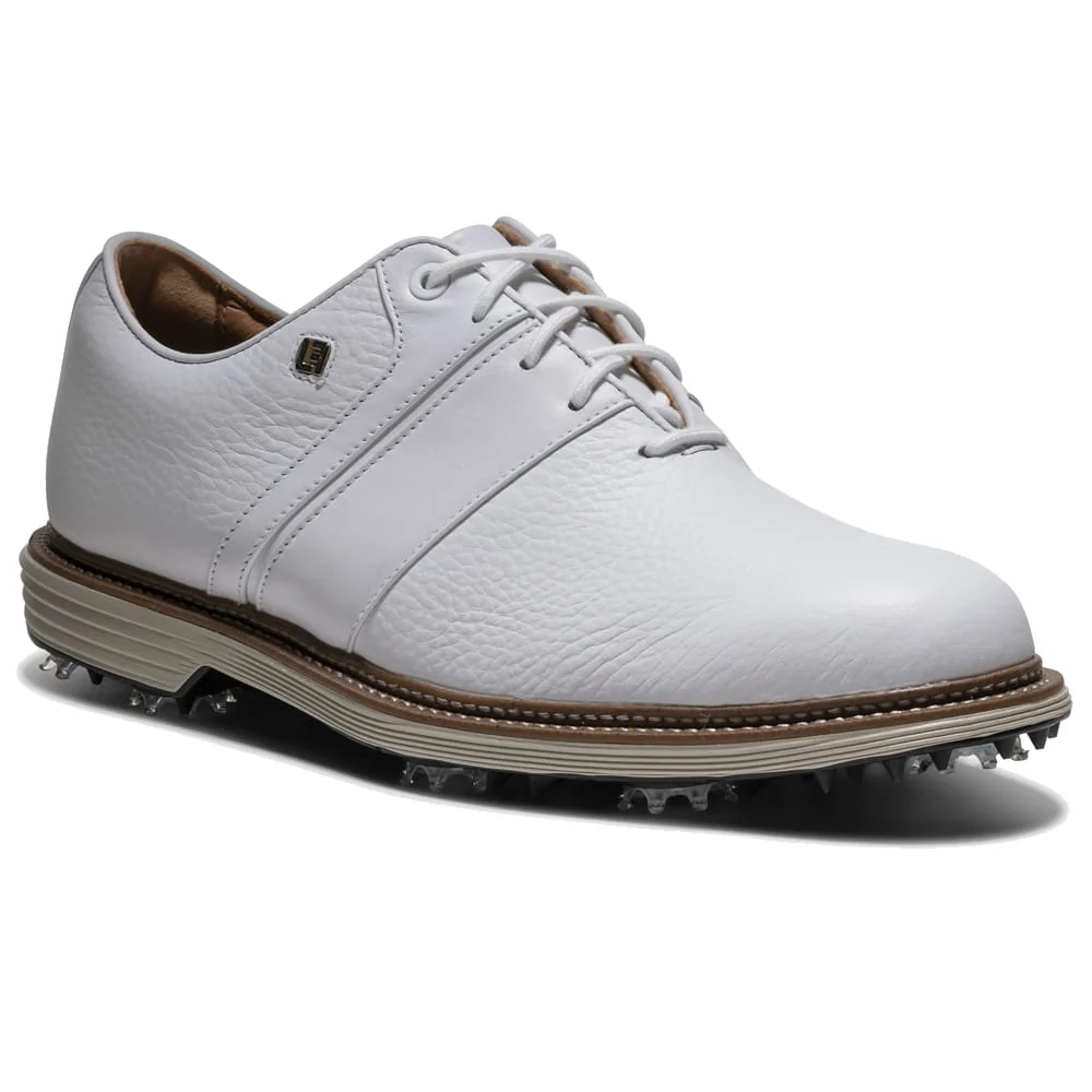FootJoy Premiere Series Packard Waterproof Spiked Shoes - White/White - Image 4