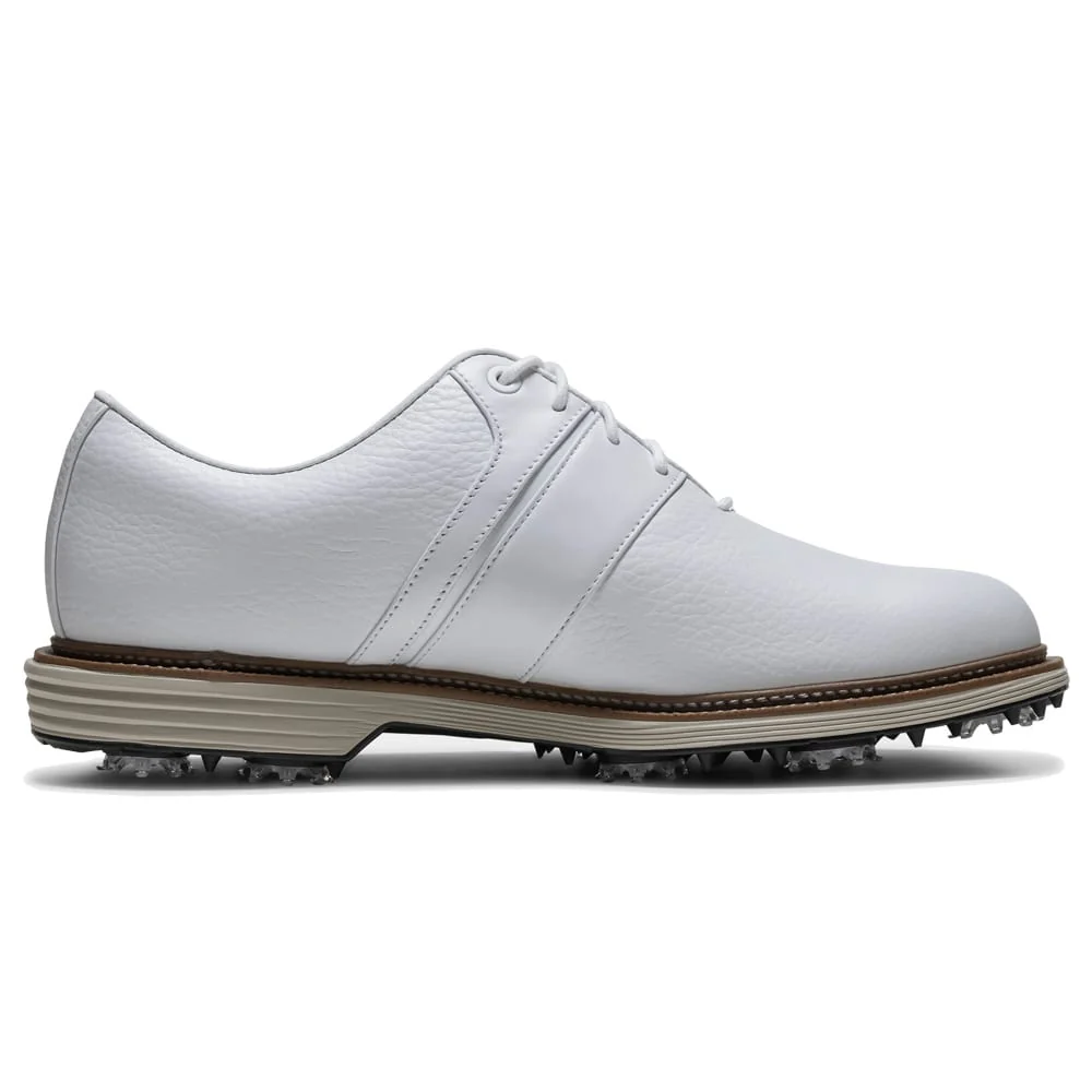 FootJoy Premiere Series Packard Waterproof Spiked Shoes - White/White - Image 5