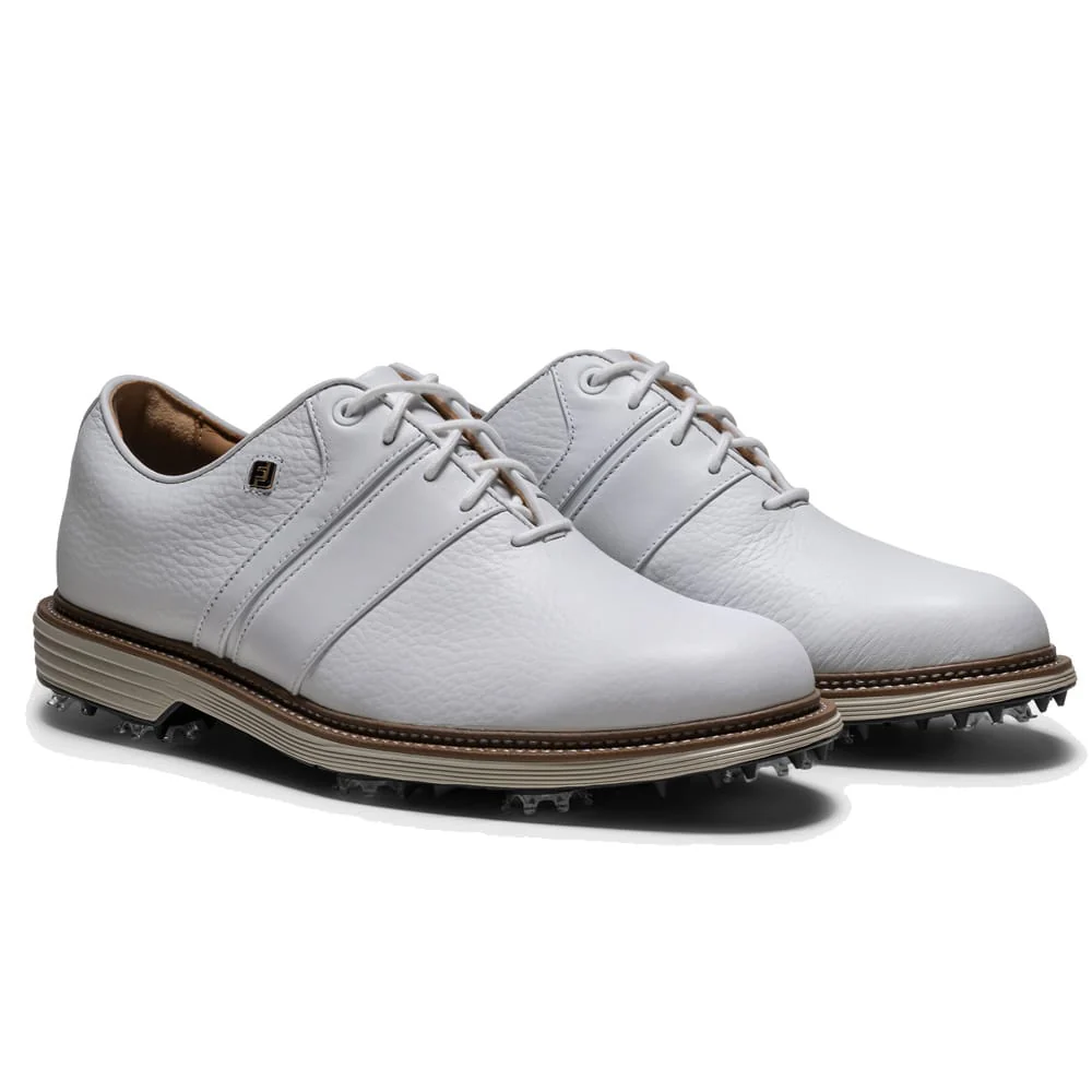 FootJoy Premiere Series Packard Waterproof Spiked Shoes - White/White - Image 7