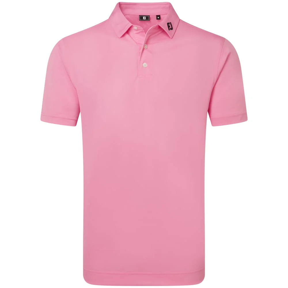 FootJoy Stretch Pique Solid Polo Shirt - Pink Pop