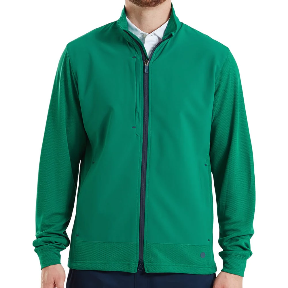 FootJoy Tempo Hybrid Full Zip Jacket - Field Green - Image 3