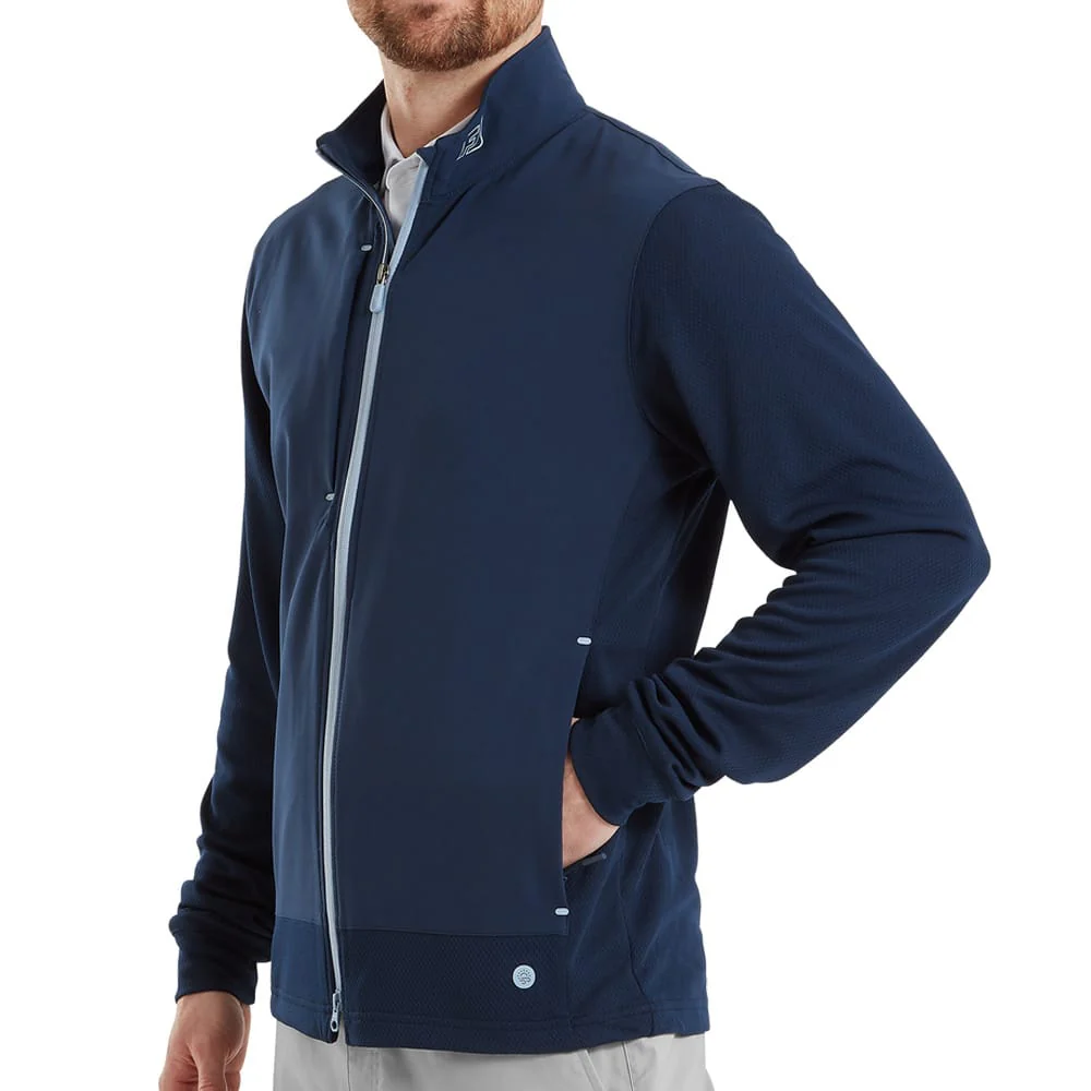 FootJoy Tempo Hybrid Full Zip Jacket - Navy - Image 3