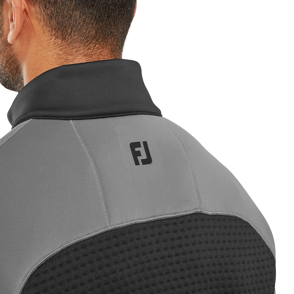 FootJoy ThermoSeries Jacquard Midlayer - Black/Charcoal - Image 3