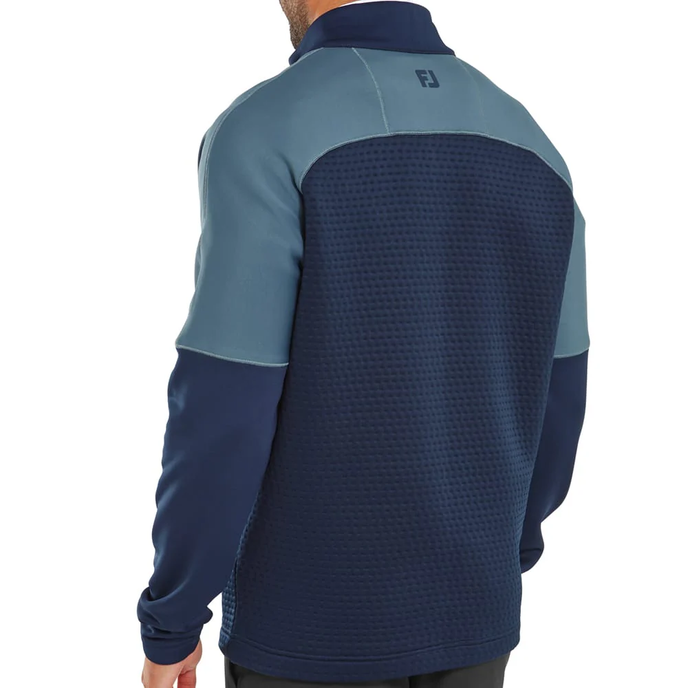 FootJoy ThermoSeries Jacquard Midlayer - Navy/Slate - Image 5