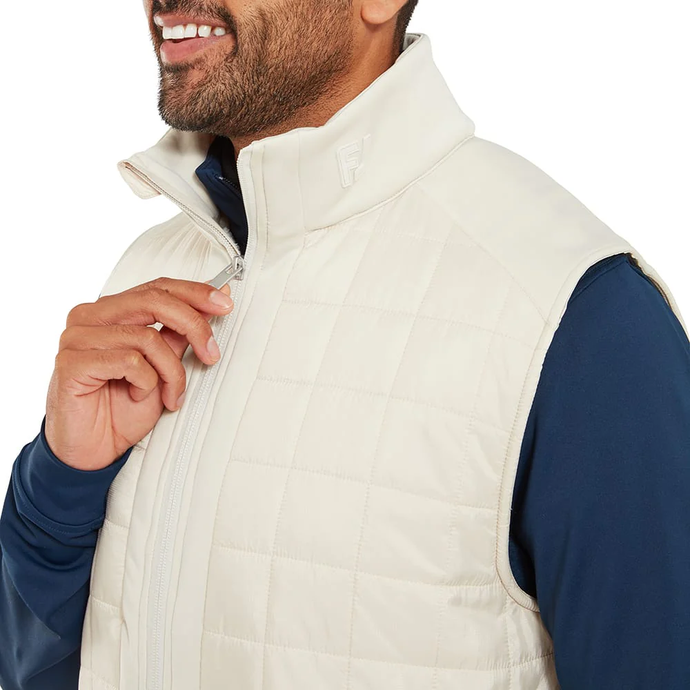 FootJoy Thermoseries Lightweight Insulated Vest - Stone - Image 3