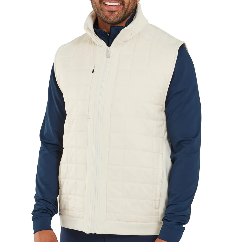 FootJoy Thermoseries Lightweight Insulated Vest - Stone - Image 4