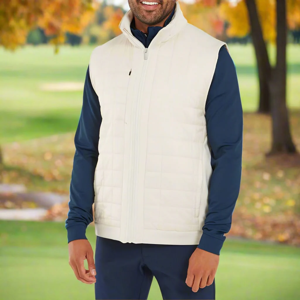 FootJoy Thermoseries Lightweight Insulated Vest - Stone - Image 6