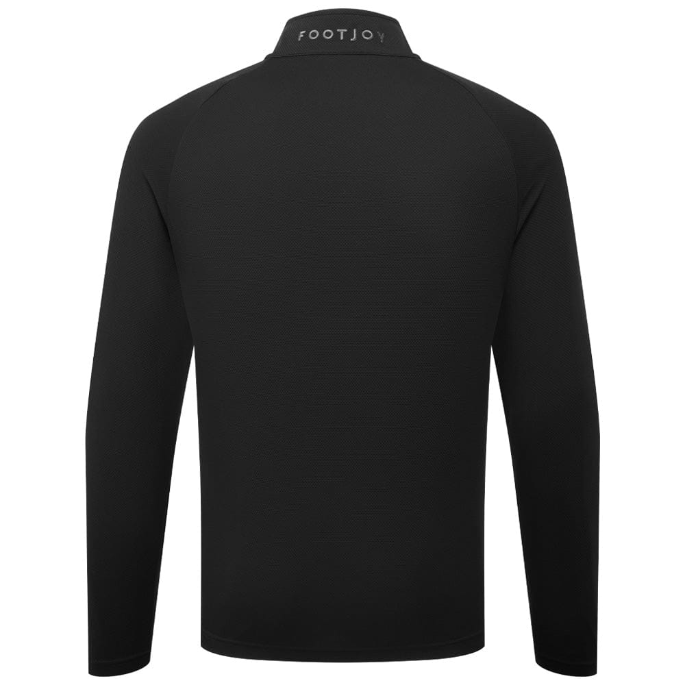 FootJoy Wordmark Chillout 1/4 Zip Pullover - Black - Image 2