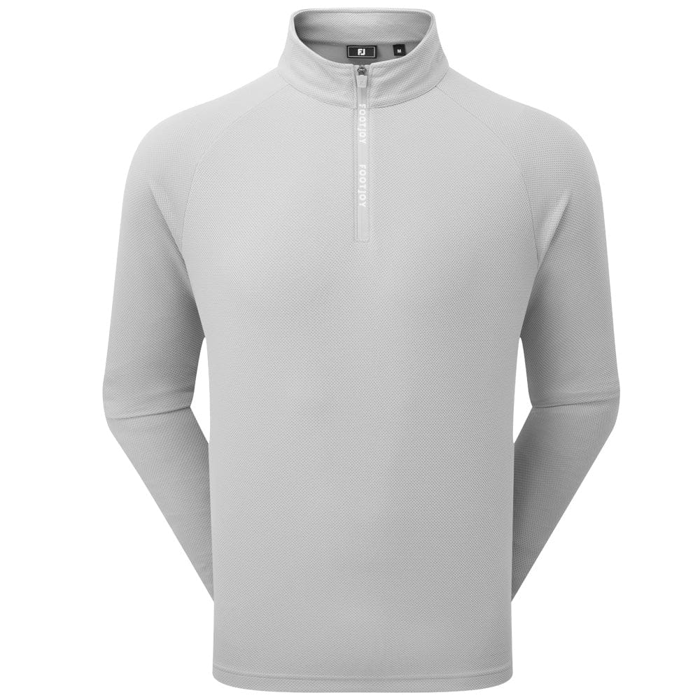 FootJoy Wordmark Chillout 1/4 Zip Pullover - Grey