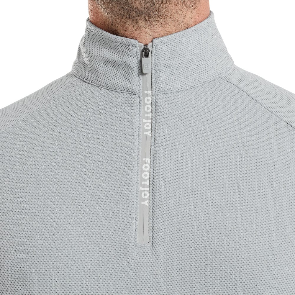 FootJoy Wordmark Chillout 1/4 Zip Pullover - Grey - Image 3