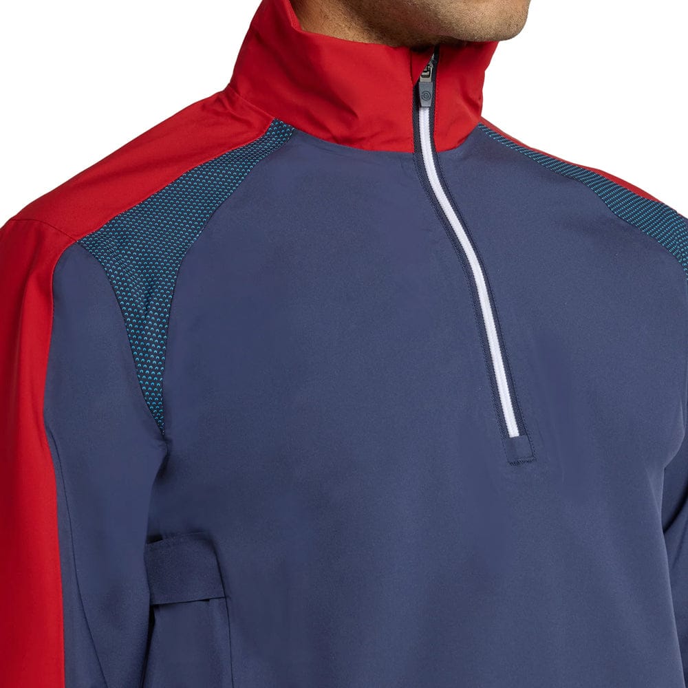 Galvin Green Adam 1/4 Zip Waterproof Jacket - Navy/Red - Image 5