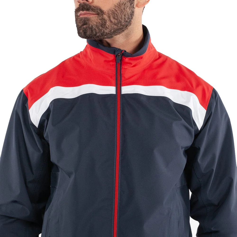 Galvin Green Anton/Alan Waterproof Suit - Navy/Red + Navy - Image 5