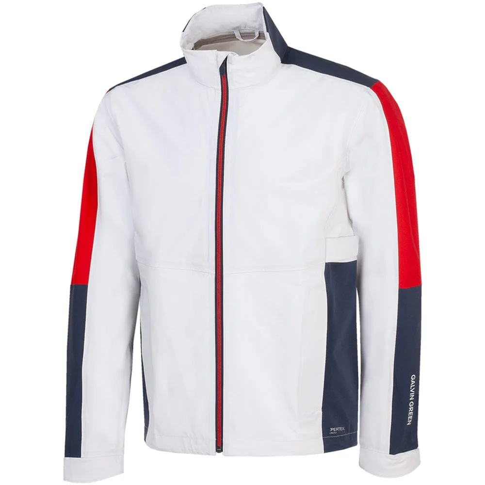 Galvin Green Arlo Waterproof Jacket - White/Red